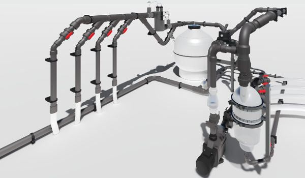 bassin de jardin en 3D